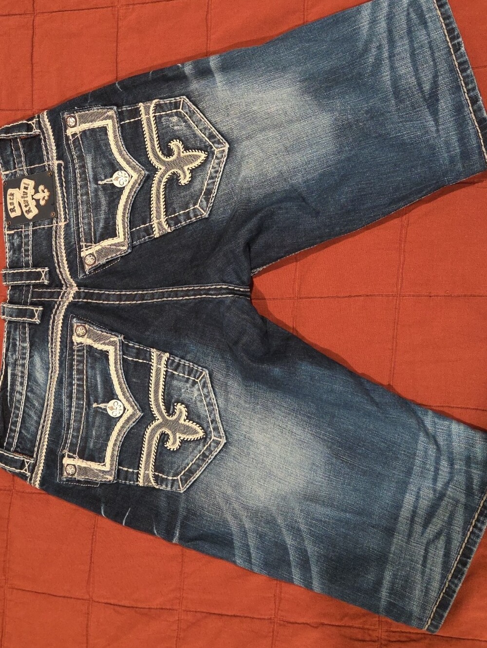 Rock Revival Denim Shorts Mens Size 36